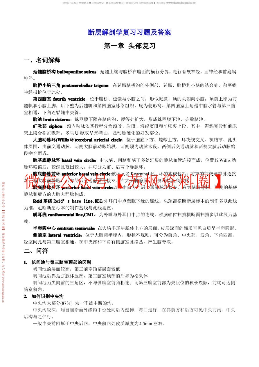 人体断层影像解剖学